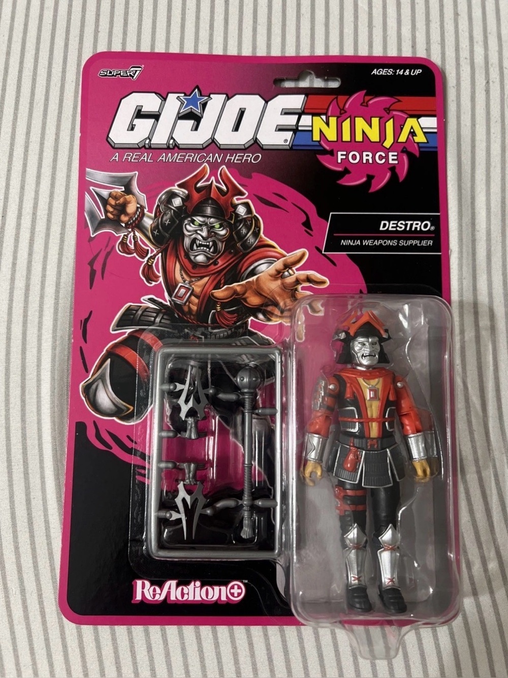 Super7 GI Joe Reaction Ninja Force DESTRO 3.75" Figure NEW IN HAND 2026
